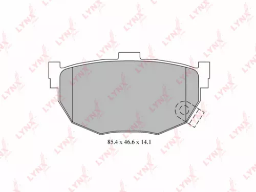 LYNXAUTO Disc brake pads, rear (BD-3612)