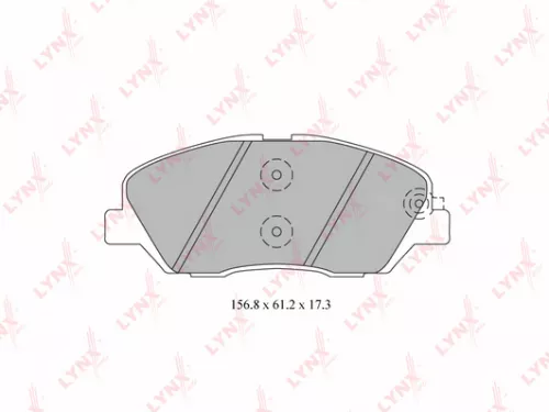 Disc brake pads, front