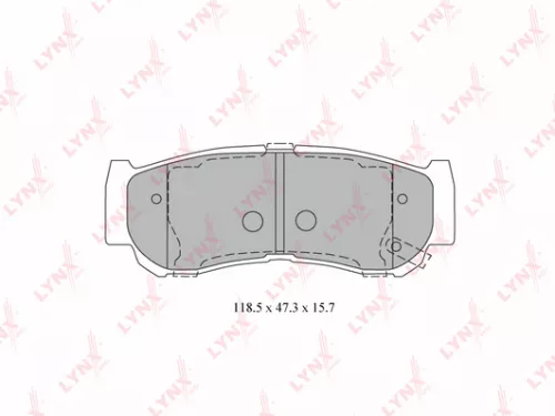 LYNXAUTO Disc brake pads, rear (BD-3616)