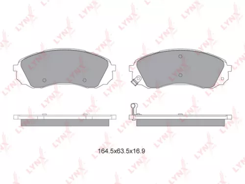 LYNXAUTO Disc brake pads, front (BD-3625)