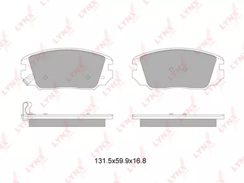 Disc brake pads, front