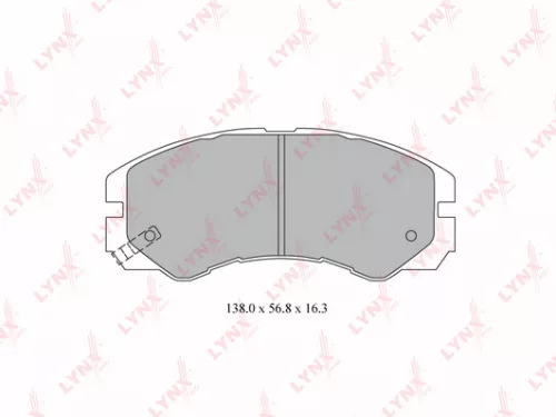 LYNXAUTO Disc brake pads, front (BD-3802)