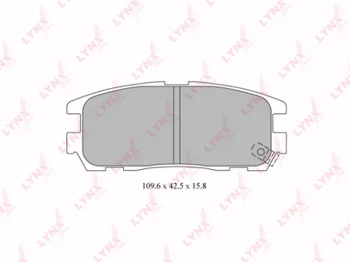LYNXAUTO Disc brake pads, rear (BD-3803)
