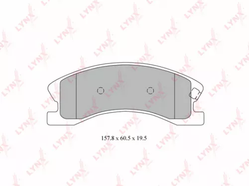 LYNXAUTO Disc brake pads, front (BD-4201)