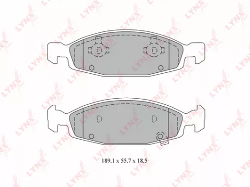 LYNXAUTO Disc brake pads, front (BD-4202)