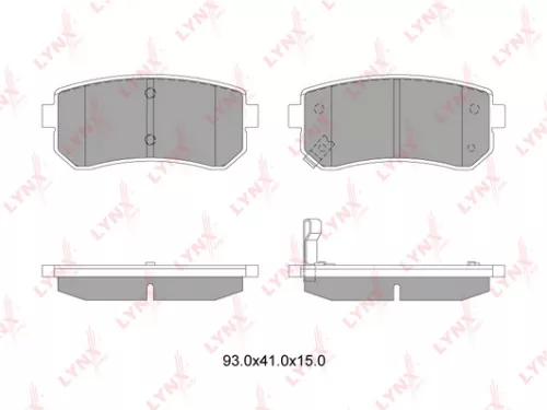 LYNXAUTO Disc brake pads, rear (BD-4407)