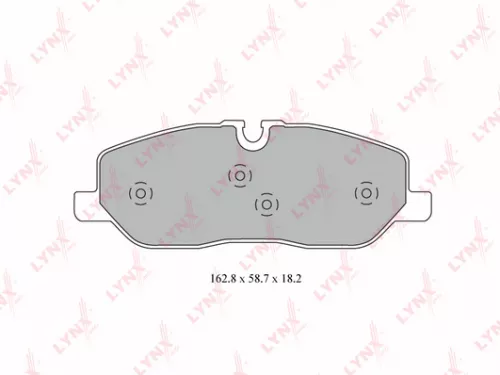 LYNXAUTO Disc brake pads, front (BD-5003)