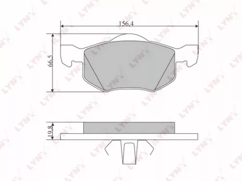 LYNXAUTO Disc brake pads, front (BD-5115)