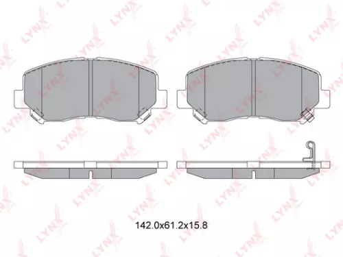 LYNXAUTO Disc brake pads, front (BD-5125)