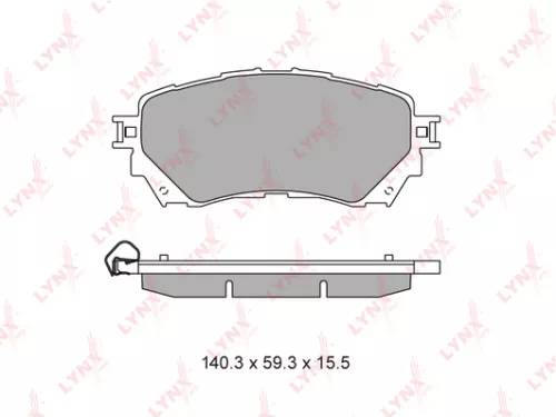 LYNXAUTO Disc brake pads, front (BD-5130)
