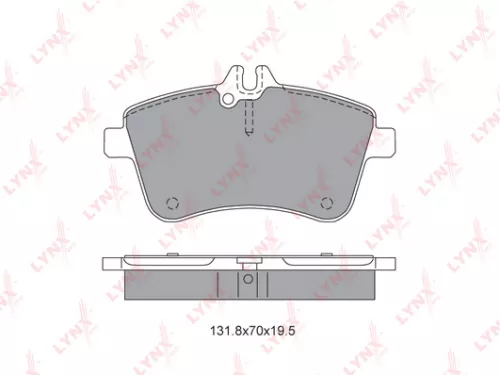Disc brake pads, front