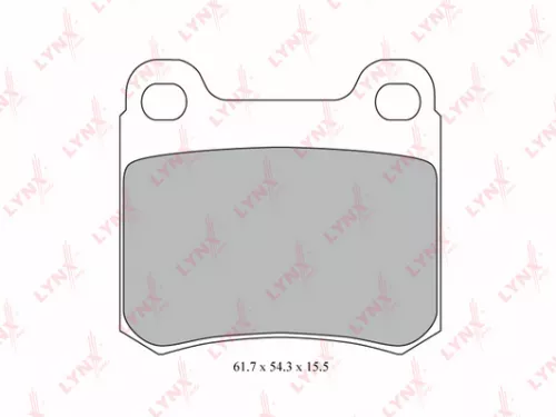 Disc brake pads, rear