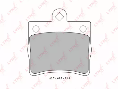 LYNXAUTO Disc brake pads, rear (BD-5313)