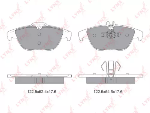 Disc brake pads, rear