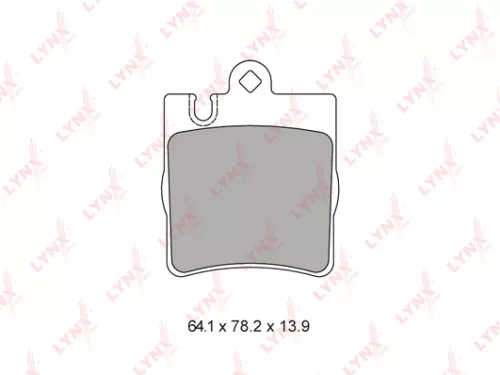 LYNXAUTO Disc brake pads, rear (BD-5321)