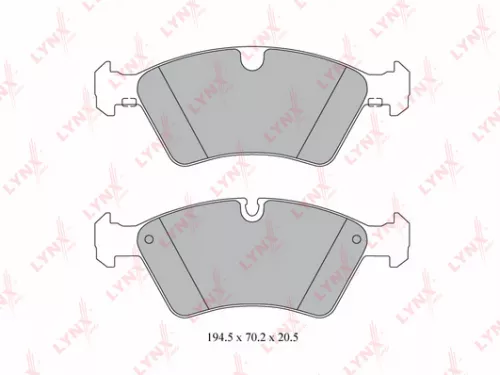 LYNXAUTO Disc brake pads, front (BD-5330)
