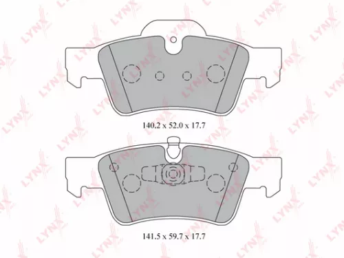 LYNXAUTO Disc brake pads, rear (BD-5332)