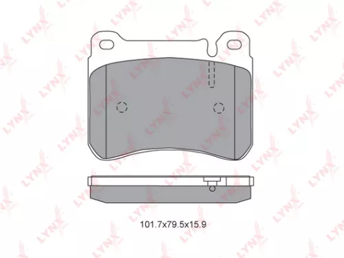 LYNXAUTO Disc brake pads, front (BD-5351)
