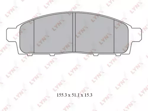 LYNXAUTO Disc brake pads, front (BD-5529)