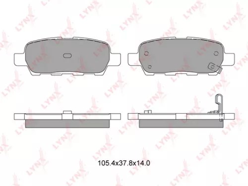 LYNXAUTO Disc brake pads, rear (BD-5706)