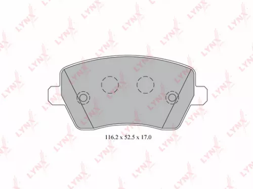 LYNXAUTO Disc brake pads, front (BD-5739)