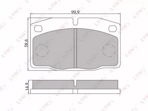 LYNXAUTO Disc brake pads, front (BD-5905)