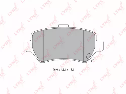 LYNXAUTO Disc brake pads, rear (BD-5911)