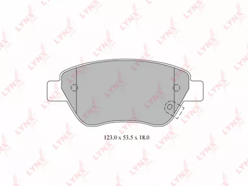 LYNXAUTO Disc brake pads, front (BD-5916)