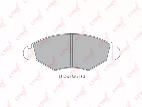 LYNXAUTO Disc brake pads, front (BD-6106)