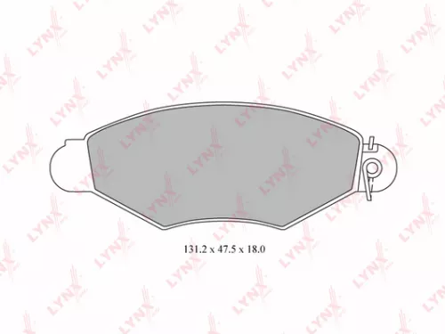 LYNXAUTO Disc brake pads, front (BD-6309)