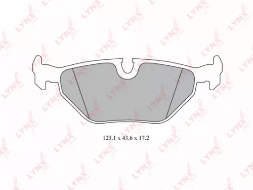 LYNXAUTO Disc brake pads, rear (BD-6501)