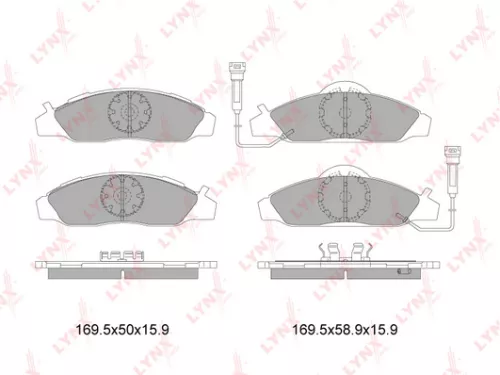 LYNXAUTO Disc brake pads, front (BD-7001)
