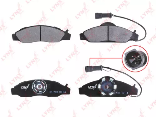 LYNXAUTO Disc brake pads, front (BD-7001)