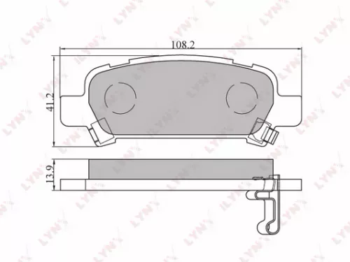 Disc brake pads, rear