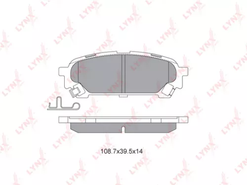 LYNXAUTO Disc brake pads, rear (BD-7113)