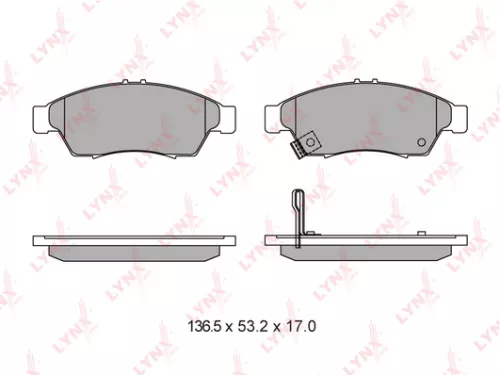 LYNXAUTO Disc brake pads, front (BD-7311)