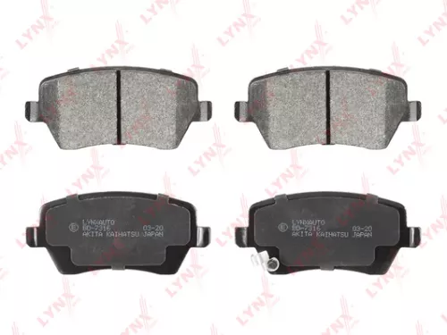 LYNXAUTO Disc brake pads, front (BD-7316)