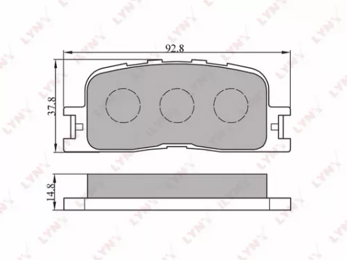 LYNXAUTO Disc brake pads, rear (BD-7523)