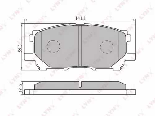 Disc brake pads, front