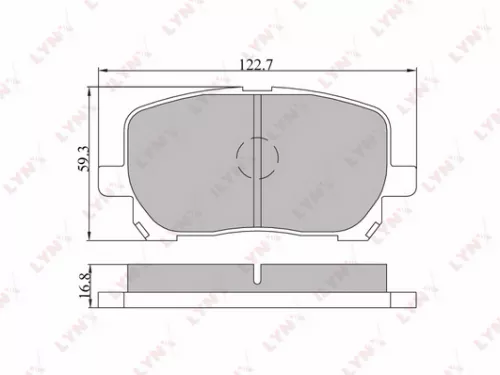 LYNXAUTO Disc brake pads, front (BD-7531)