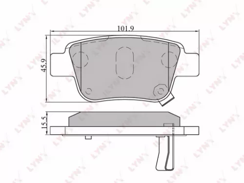 Disc brake pads, rear