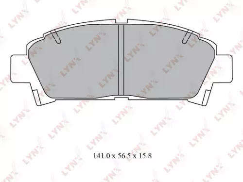LYNXAUTO Disc brake pads, front (BD-7558)