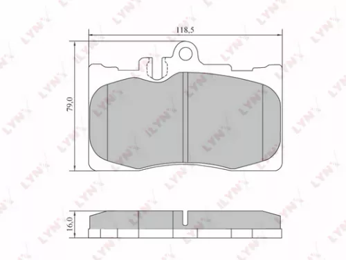 Disc brake pads, front