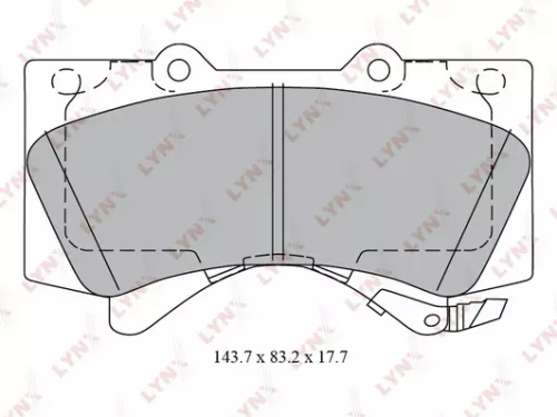 Disc brake pads, front