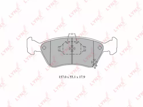 LYNXAUTO Disc brake pads, front (BD-7590)