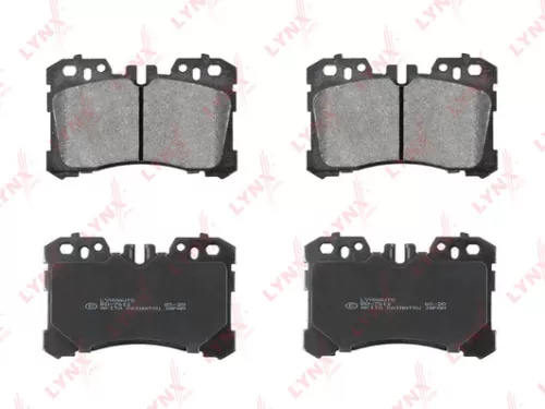 LYNXAUTO Disc brake pads, front (BD-7612)