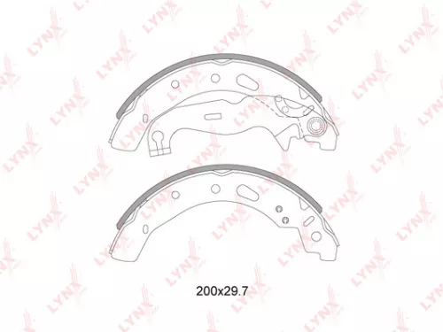 LYNXAUTO Brake shoes (BS-3007)