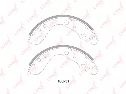 LYNXAUTO Brake shoes (BS-3404)