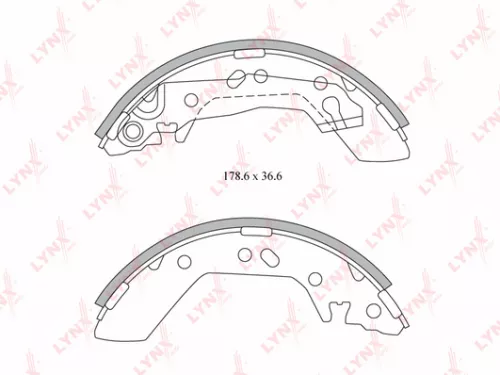 LYNXAUTO Brake shoes (BS-3601)