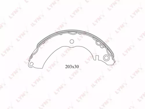 LYNXAUTO Brake shoes (BS-5502)